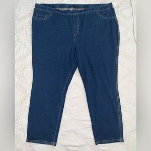 Catherines Dark Blue Jeggings Jeans - Size 4X